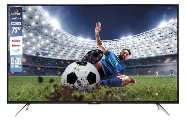 Televisor Smart TV 75" Ultra HD 4K- Enxuta - WebOS Hub