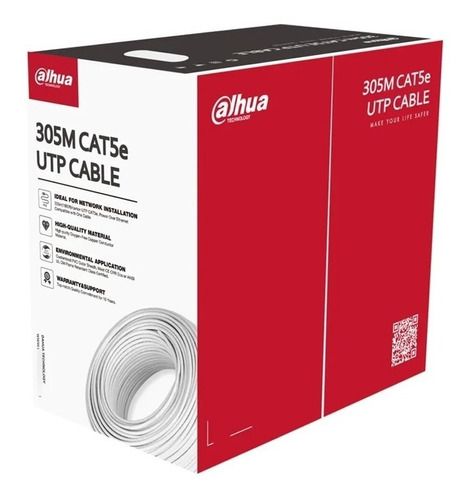 Dahua Bobina De Cable UTP Blanco Cat 5E 305 Mts