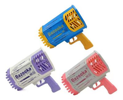 Pistola De Burbujas Rosa Automática A Batería X69 Disparadores