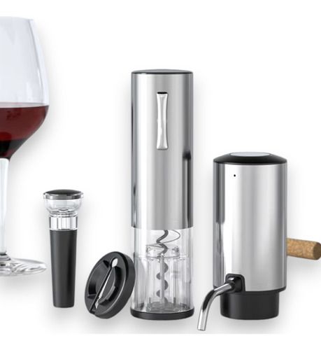Set De Dispensador Automático De Vino 4 En 1