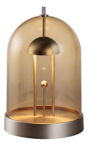 Lampara Decorativa De Acrilico Con Touch A Batería, Color de la estructura: Plateado