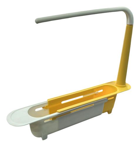 Organizador Y Escurridor De Pileta Base Fregadero Soporte, Color: Amarillo