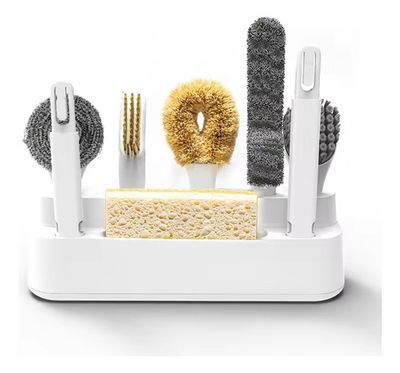 Set De Limpieza 6 En 1 Con Escurridor Colgante Cepillos