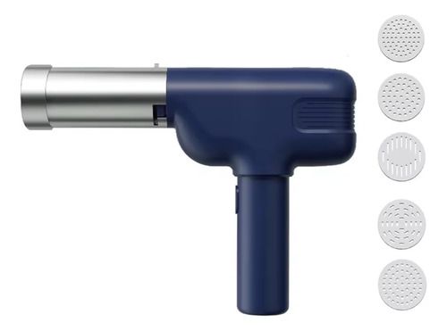 Máquina De Fideos 5 En 1 Portátil Inalámbrica, Color: Azul acero