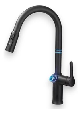Grifo Cocina Extensible Con Pantalla Led Monocomando