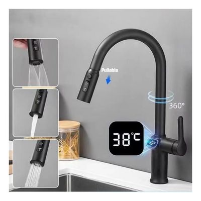 Grifo Cocina Extensible Con Pantalla Led Monocomando