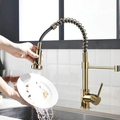 Grifo Cocina Extensible Espiral Giratorio Monocomando