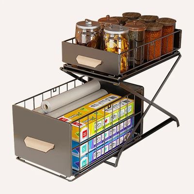 Organizador Estante Corredizo 2 Cajones Bajo Fregadero