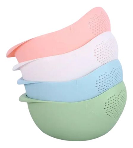 Colador Arroz Lavado Fruta Verdura Legumbre Tamiz, Color: Blanco