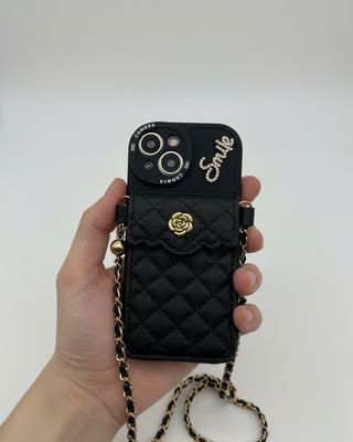 Funda Celular iPhone Con Billetera Negra