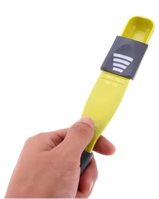 Cuchara Medidora De Plástico Ajustable Para Azúcar Y Sal