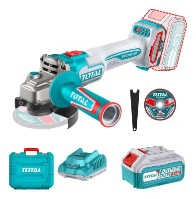 Esmeriladora Angular Total De 50/60hz Color Turquesa 900 W 20 V + Accesorio