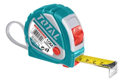 Cinta Métrica Total Largo 10 Metros, Ancho 25mm - Centímetros Y Pulgadas