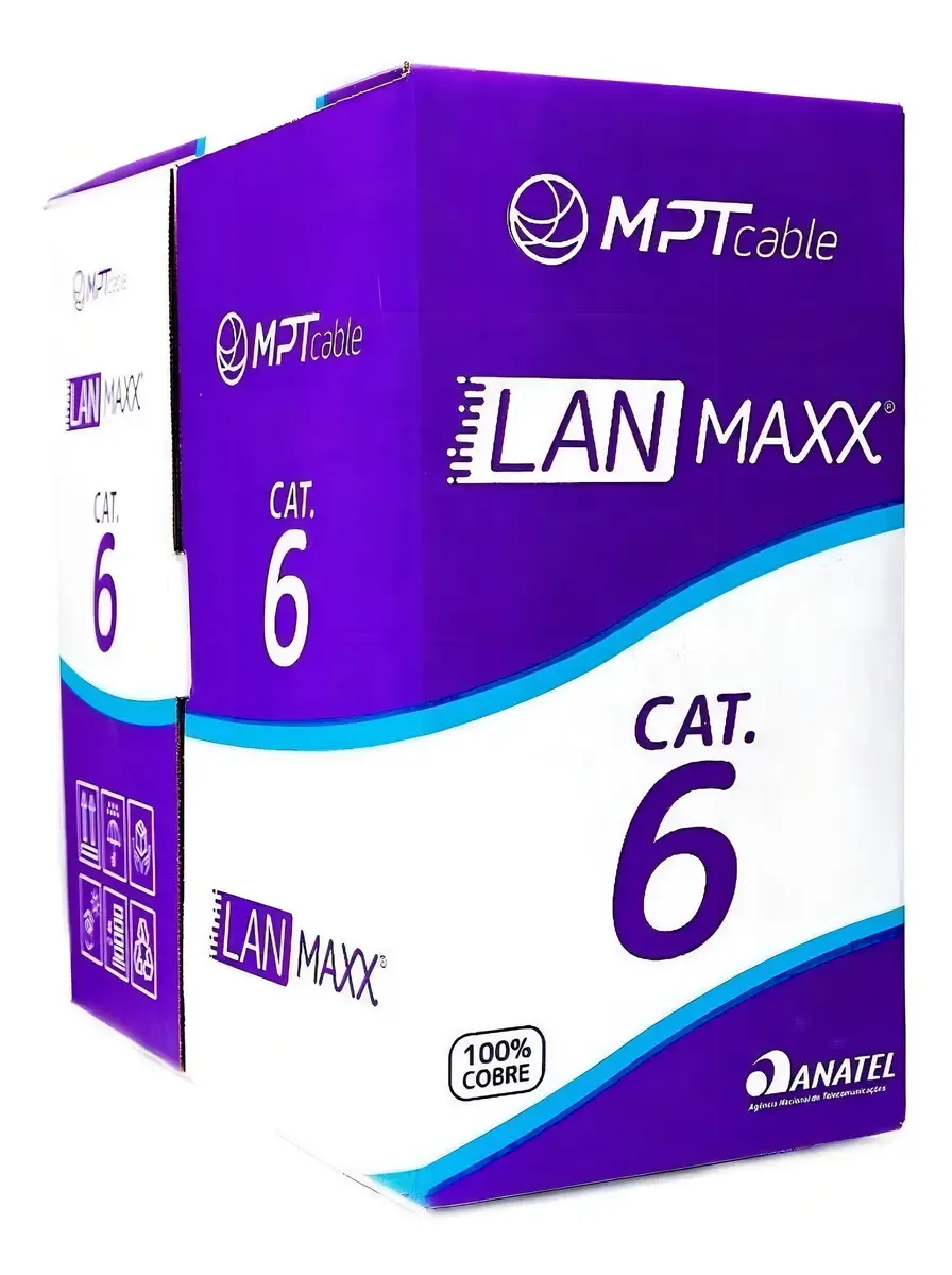 Cable Utp Mpt Cat6 Exterior Cobre 100% Bobina 305m