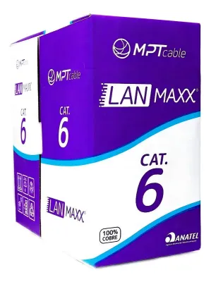 Cable Utp Mpt Cat6 Exterior Cobre 100% Bobina 305m
