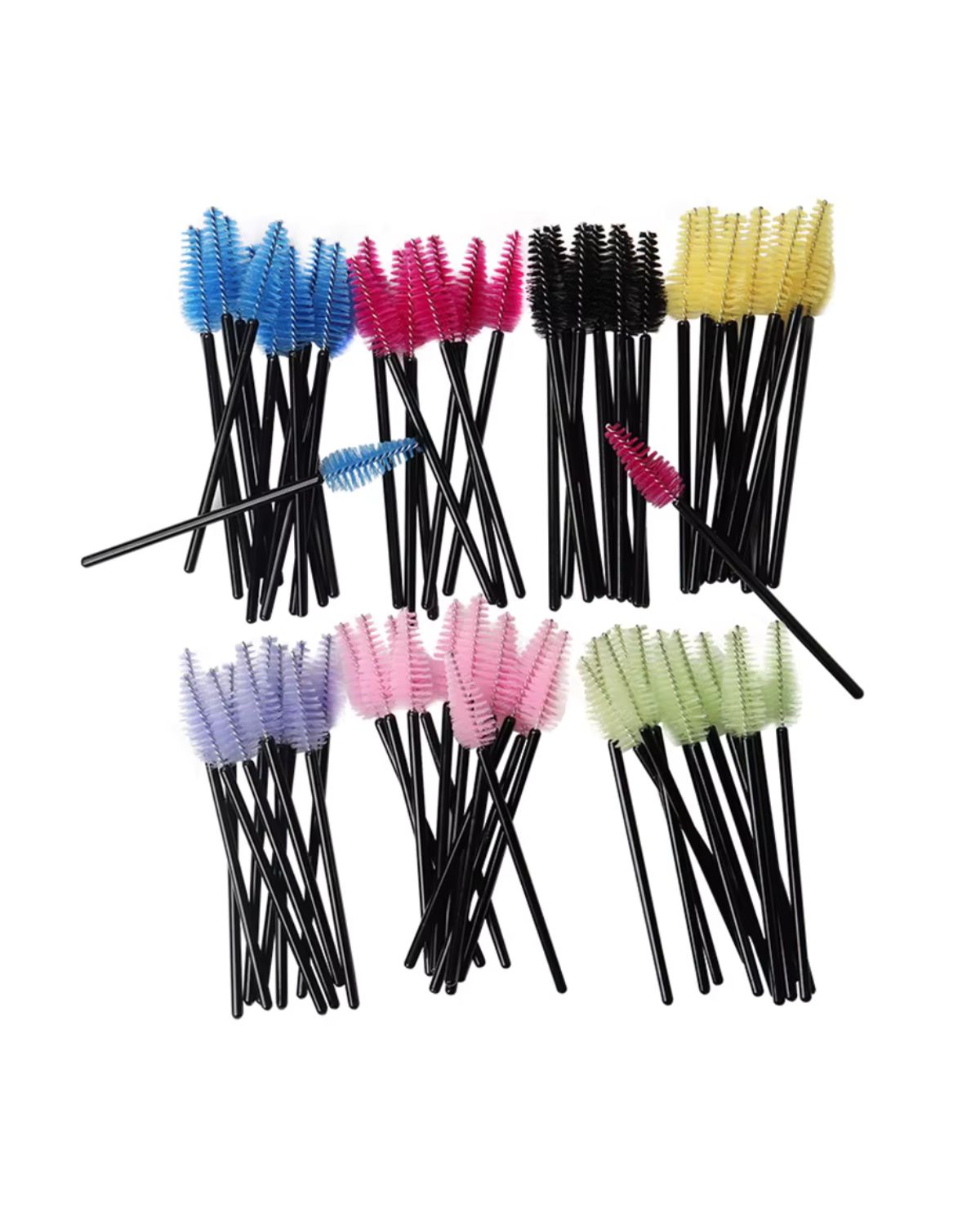 Cepillo Descartable Para Pestañas/cejas 50 Un X Paquete