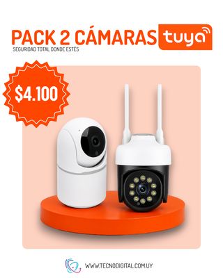 PROMO PACK CÁMARAS INTERIOR EXTERIOR TUYA