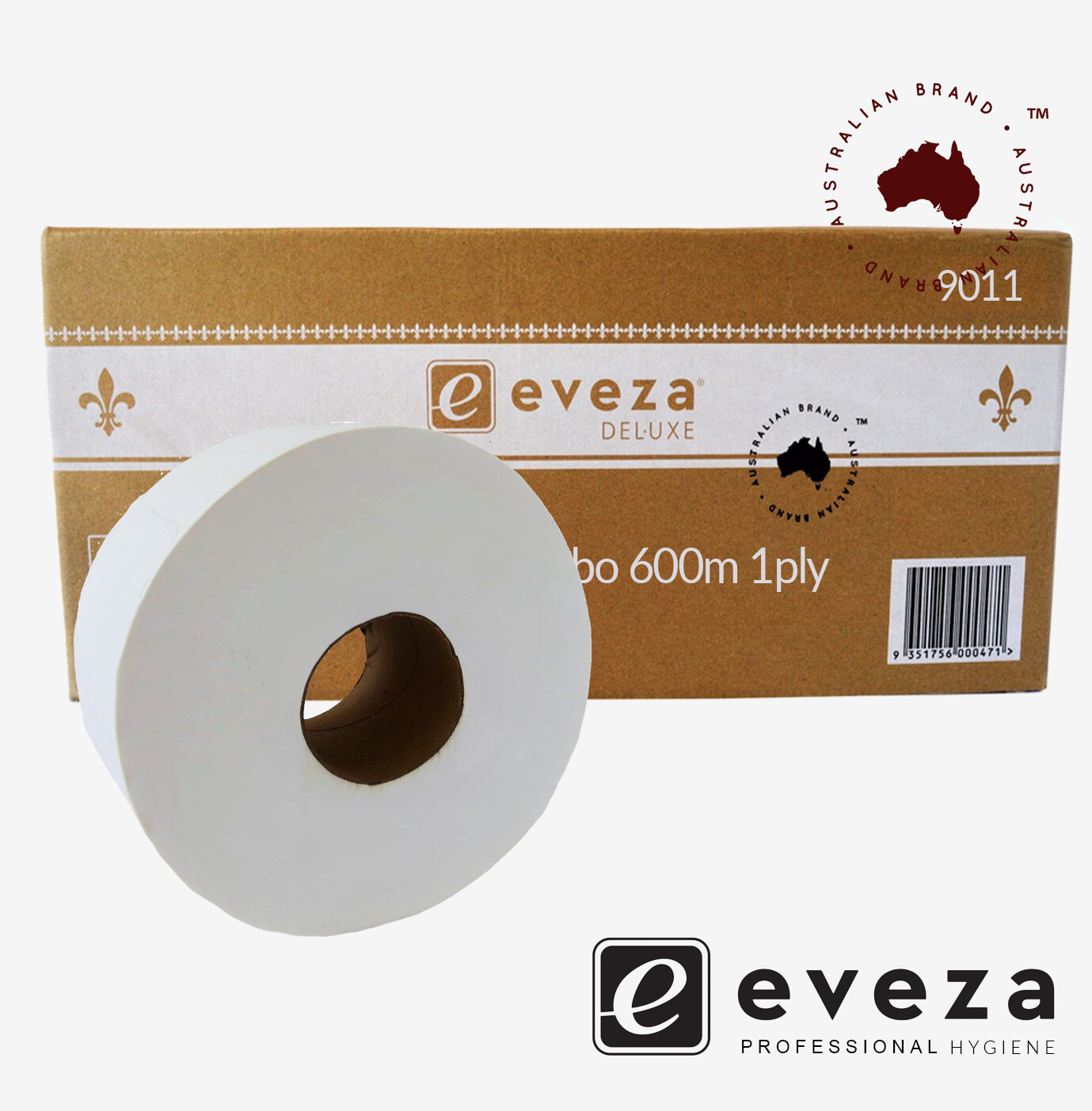 Eveza Premium Jumbo Roll 600m 1ply