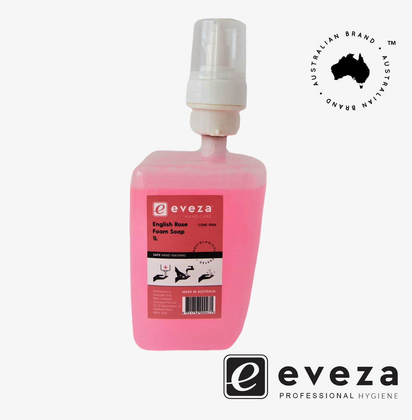 Eveza English Rose Foam 1100ml pod