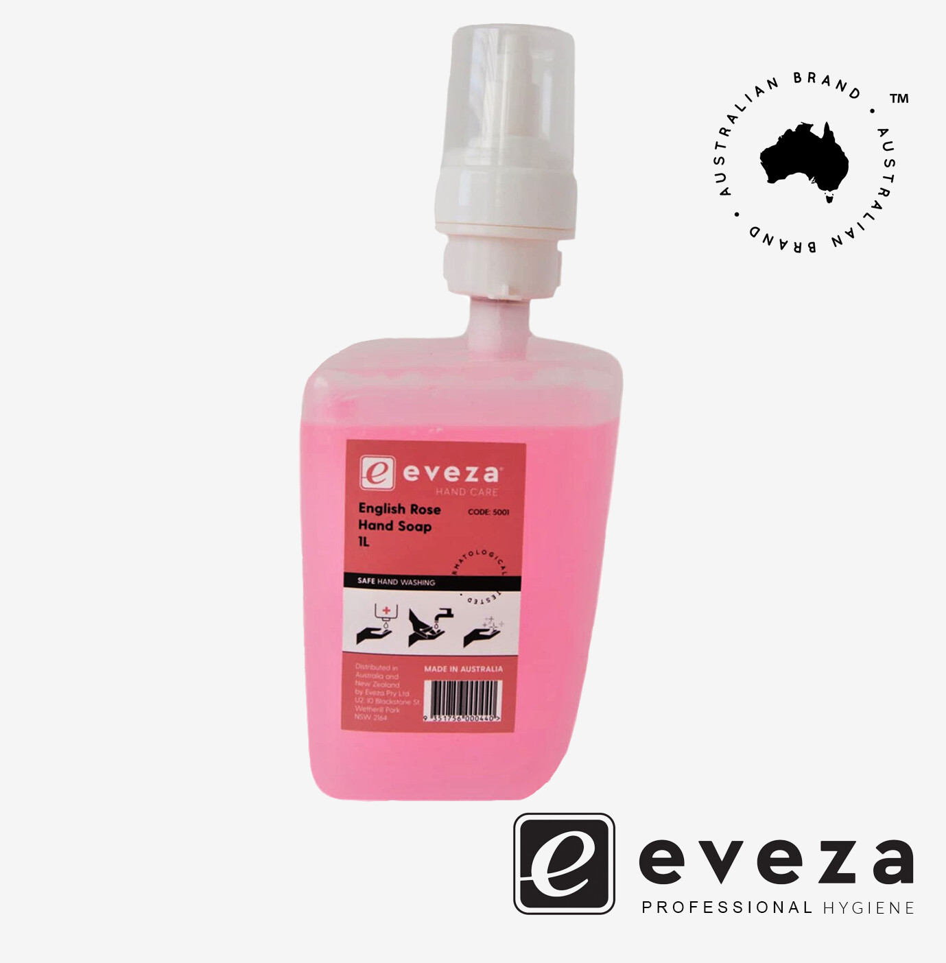 Eveza English Rose Soap 1100ml pod
