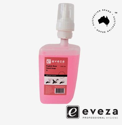 Eveza English Rose Soap 1100ml pod