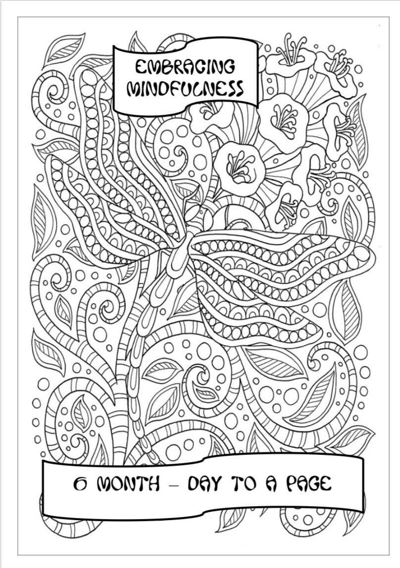 6 month, day to a page, Mindfulness Journal