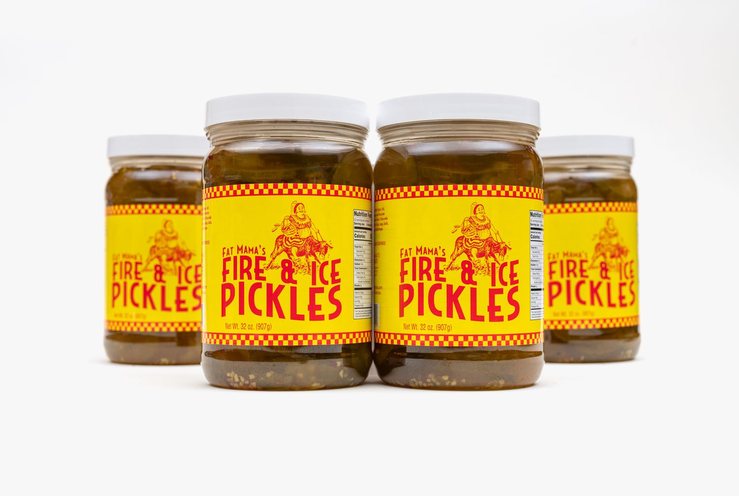 Fire and Ice Pickles, 4 Pack - 32 oz