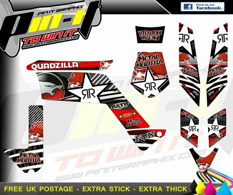 quadzilla xlc300 stinger sticker kit sticker kit