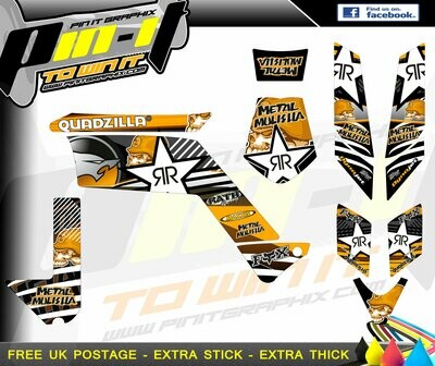 quadzilla xlc300 stinger sticker kit sticker kit