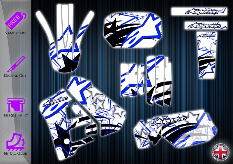 yamaha dtr125 sticker  1991-2003 Graphics kit