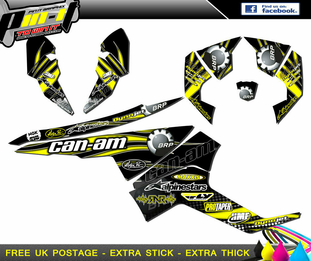 can-am renegade 500 / 800r / 800x / 1000 sticker kit