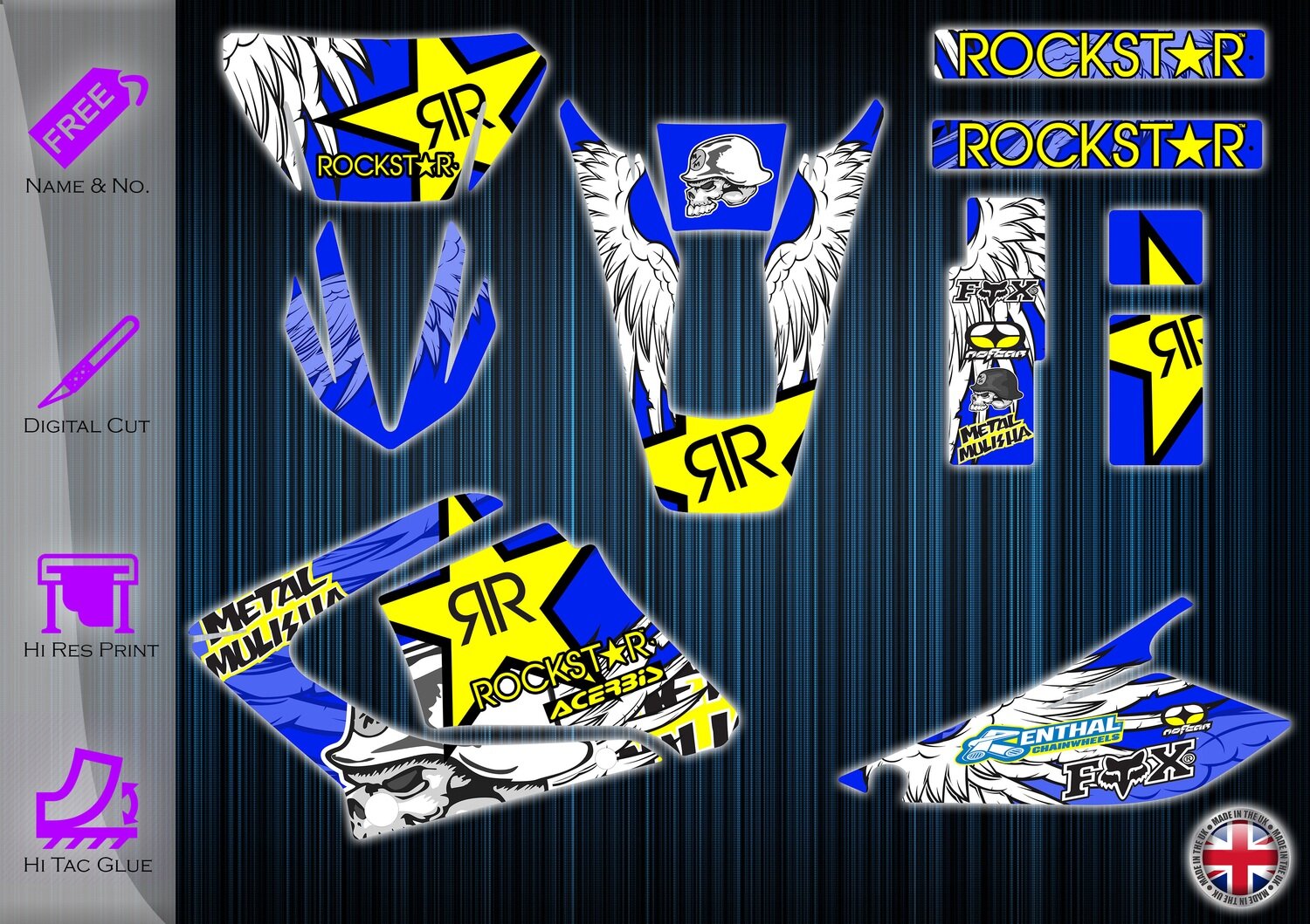 yamaha dt125re (yamaha dtr125x) stickers  2003-2020