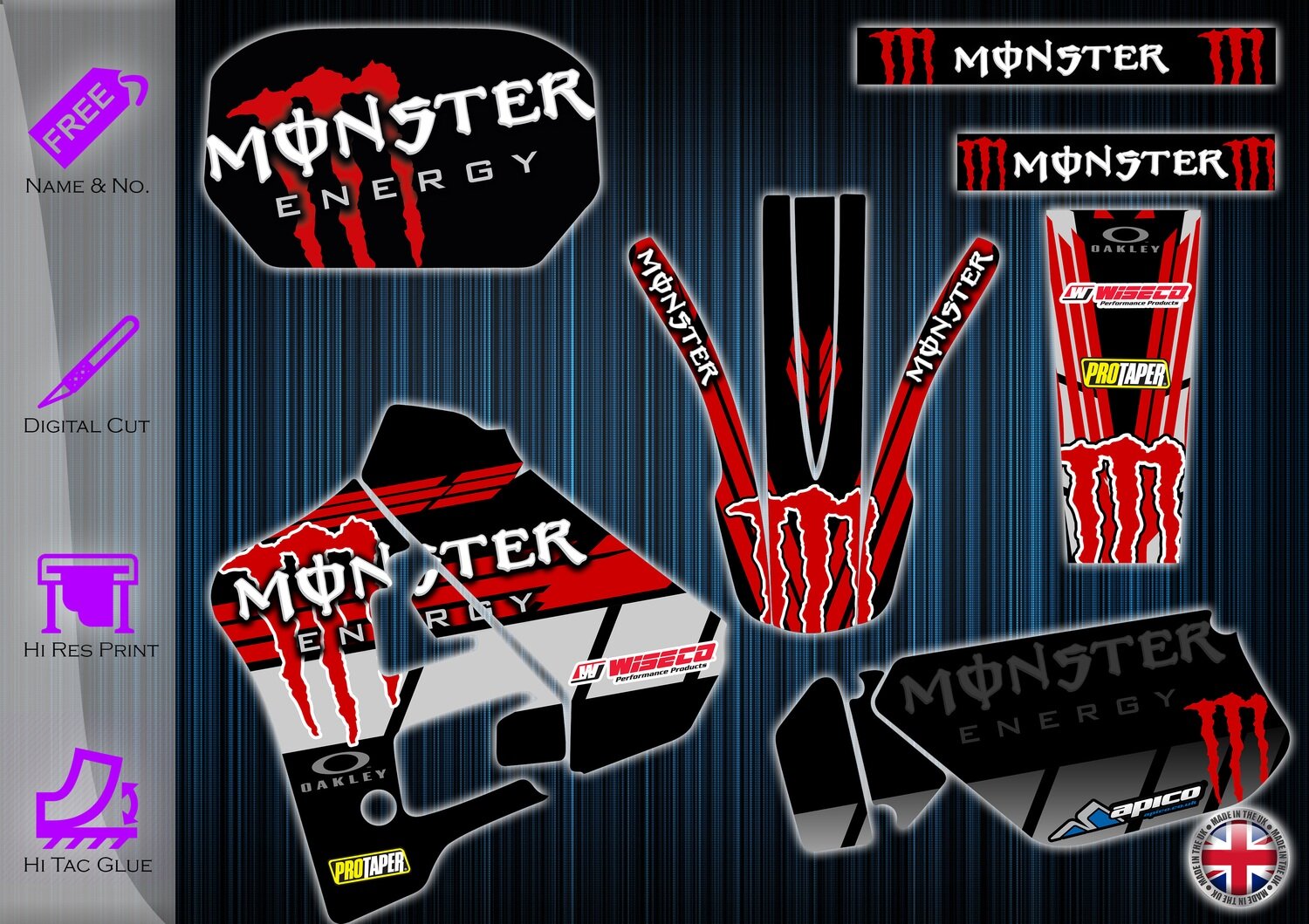 yamaha dtr125 sticker  1991-2003 Graphics kit