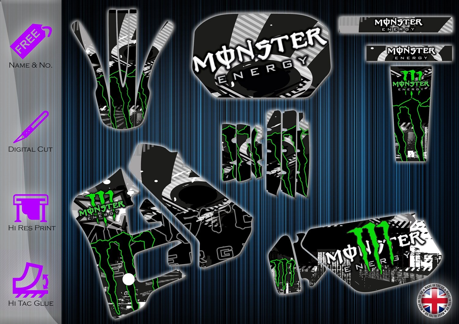 yamaha dtr125 sticker  1991-2003 Graphics kit