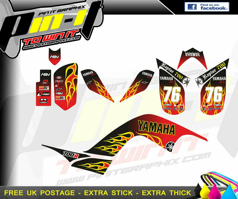 yamaha raptor 700 (yfm700) sticker kit sticker kit