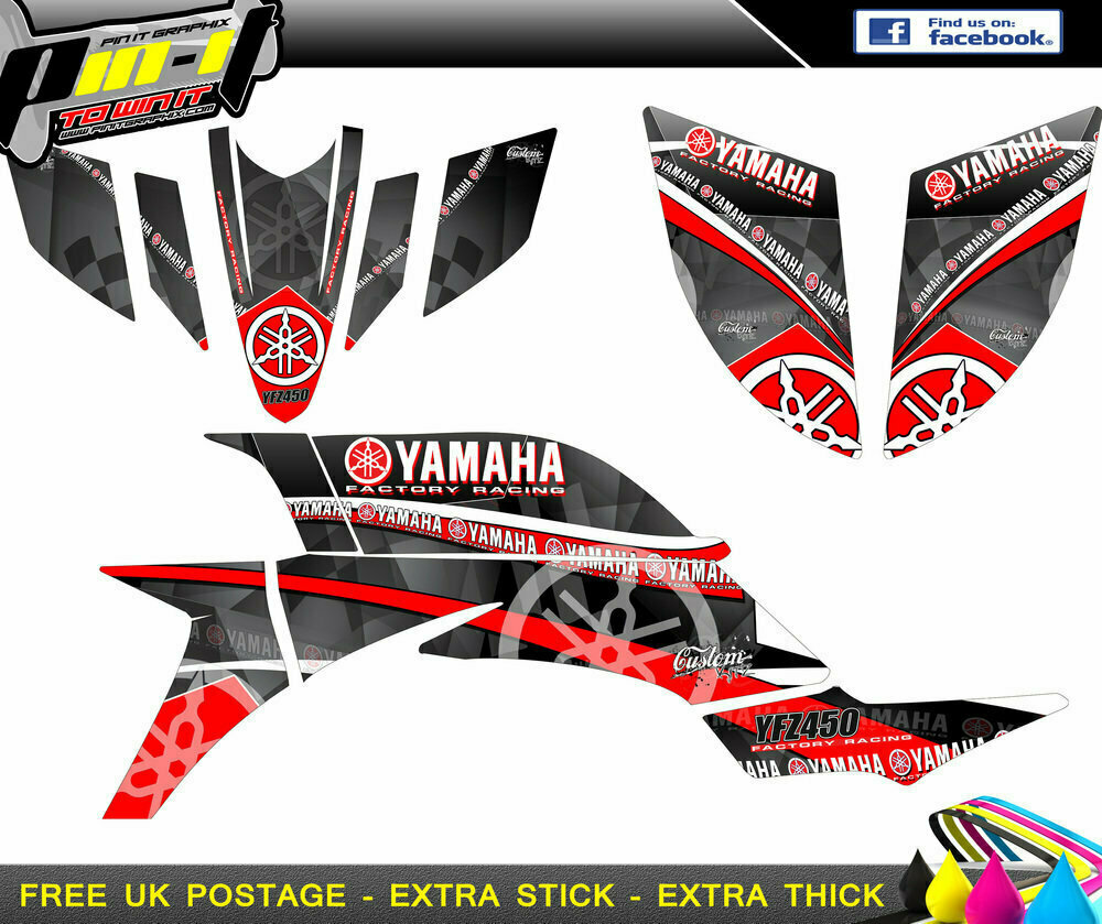 yamaha yfz450 sticker kit 2003-2008 (carb)