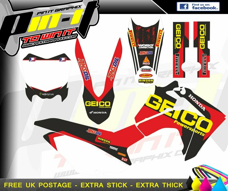 honada crf125 13-15   sticker kit