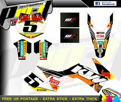 ktm sx series 2011-2012 xcw-2013  sticker kit
