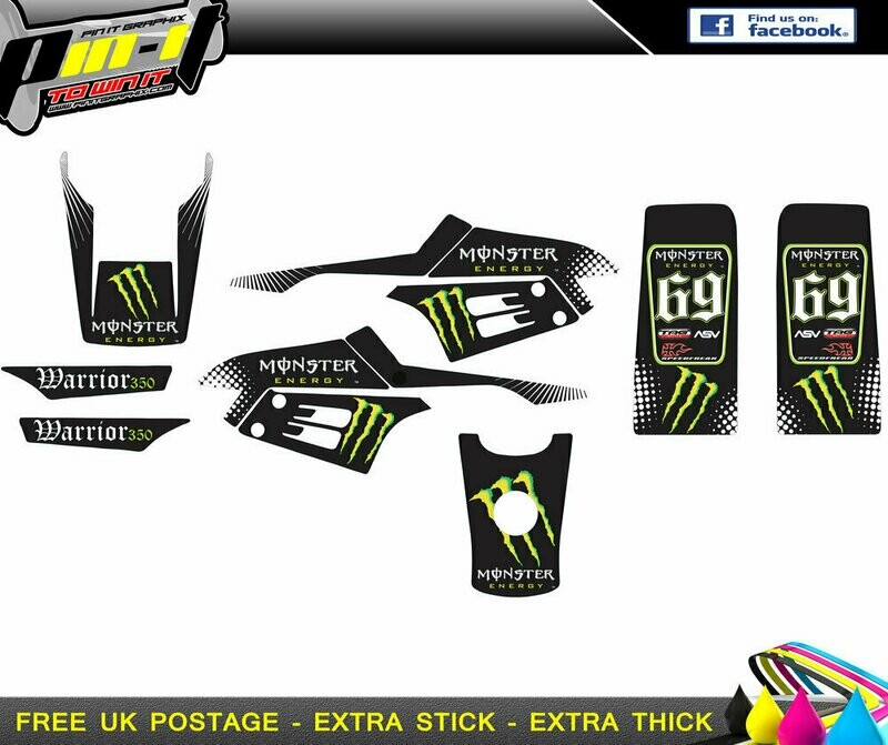 yamaha warrior sticker kit