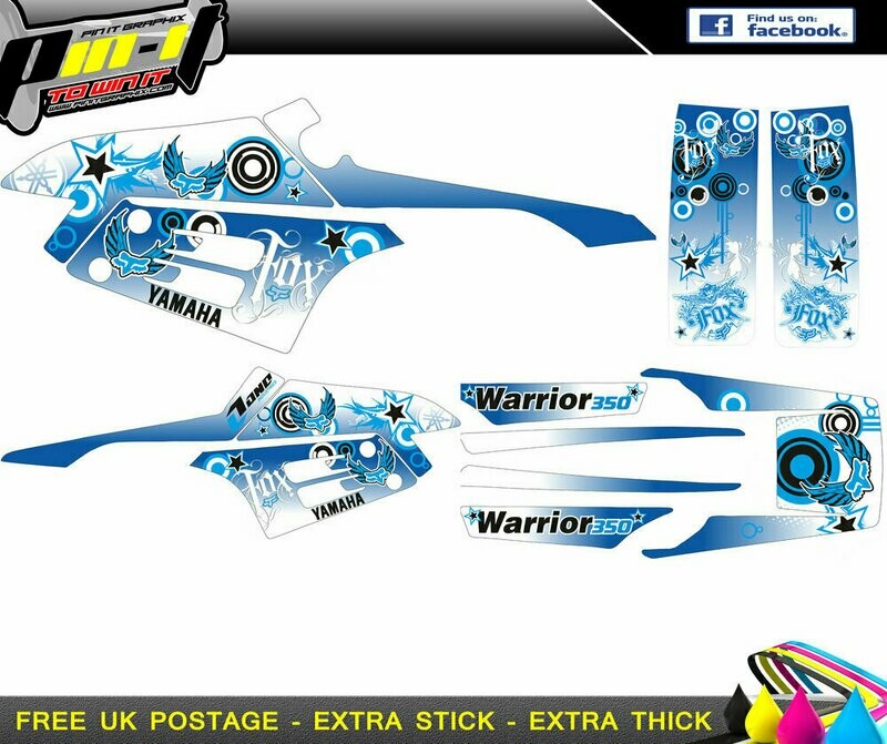yamaha warrior sticker kit