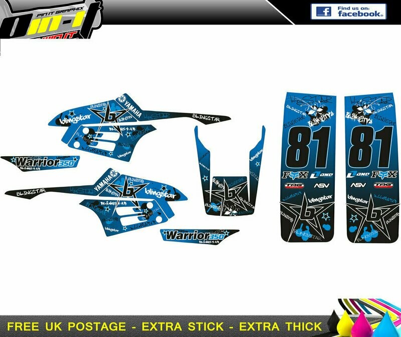yamaha warrior sticker kit