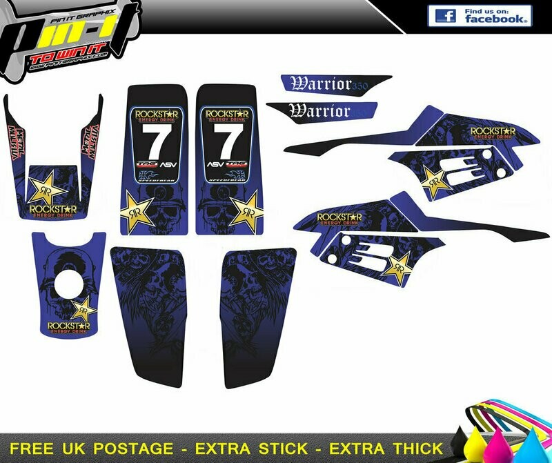yamaha warrior sticker kit