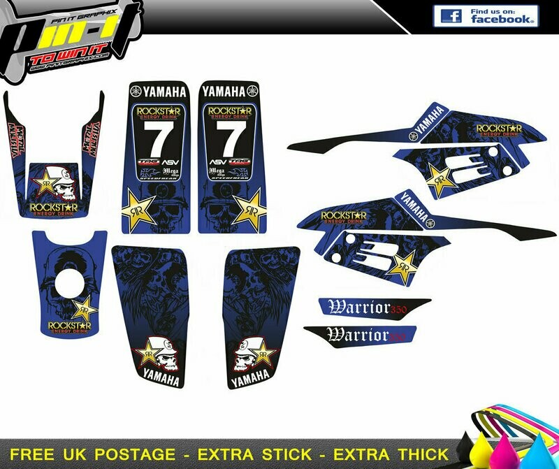 yamaha warrior sticker kit