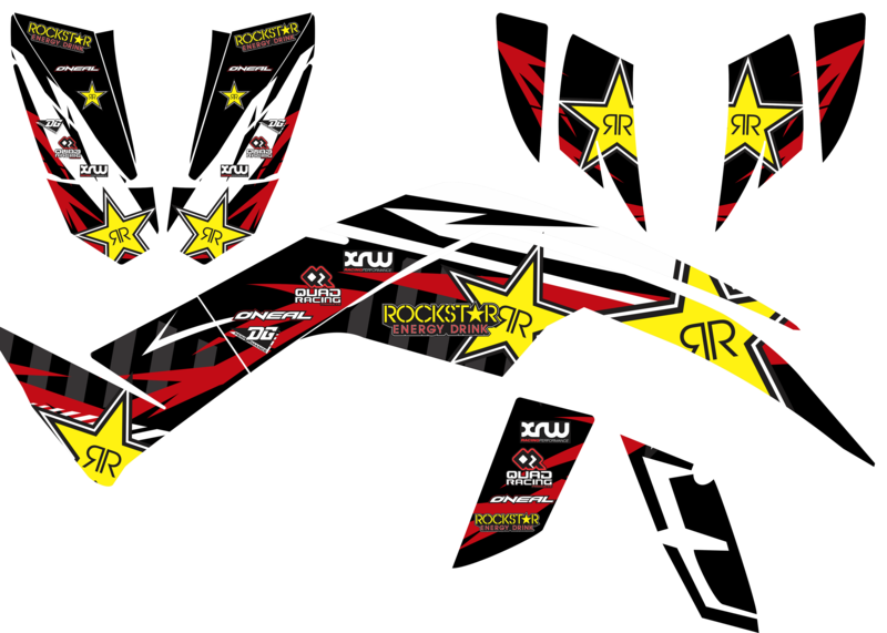 quadzilla 450 sport / dinli 450 sticker kit