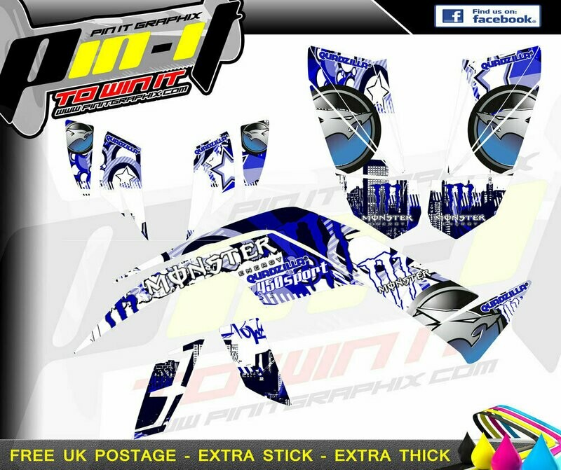 quadzilla 450 sport / dinli 450 sticker kit sticker kit