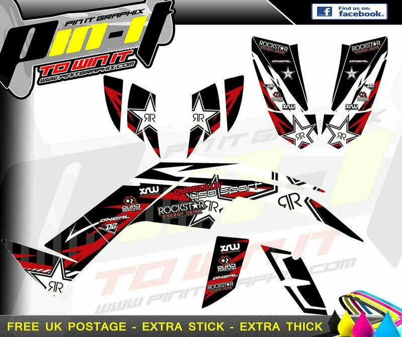 quadzilla 450 sport / dinli 450 sticker kit sticker kit