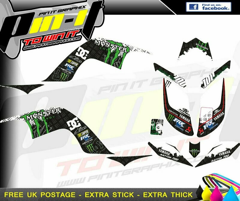 yamaha raptor 700 (yfm700) sticker kit sticker kit