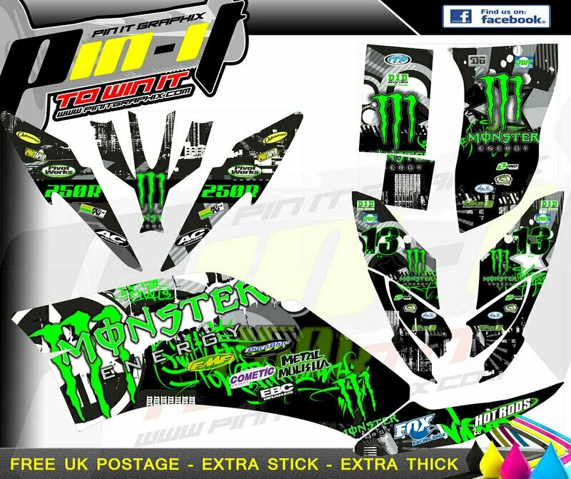yamaha raptor 250 sticker kit