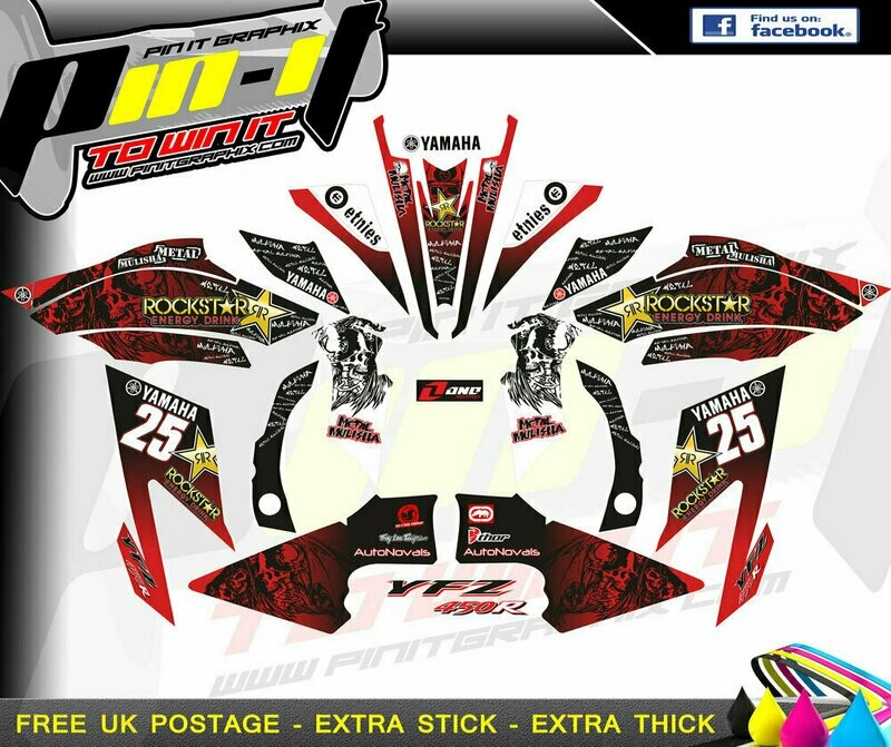 yamaha yfz450r sticker kit