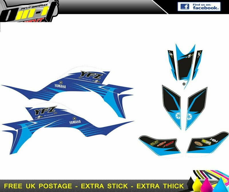 yamaha yfz450 sticker kit 2003-2008 (carb)